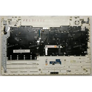 Keyboard Samsung NP270E5E-X06RU + topcase (p/n: BA75-04585C) (//RUO) русифицированная UNIT-HOUSING_TOP;LAMPARD-15,PC/ABS,WHITE
