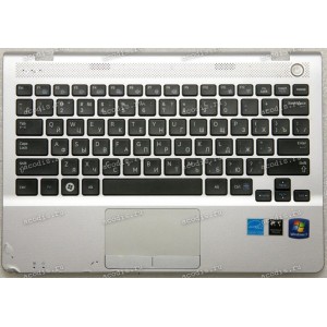 Keyboard Samsung NP305U1A + topcase (p/n: BA75-03302C, BA75-03558C) (Black-Silver/Matte/RUO) чёрная в серебристом топк Keyboard Samsung NP305U1A + topcase (p/n: BA75-03302C, BA75-03558C) (Black-Silver/Matte/RUO) чёрная в серебристом топк