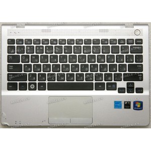 Keyboard Samsung NP305U1A + topcase (p/n: BA75-03302C, BA75-03558C) (Black-Silver/Matte/RUO) чёрная в серебристом топк Keyboard Samsung NP305U1A + topcase (p/n: BA75-03302C, BA75-03558C) (Black-Silver/Matte/RUO) чёрная в серебристом топк