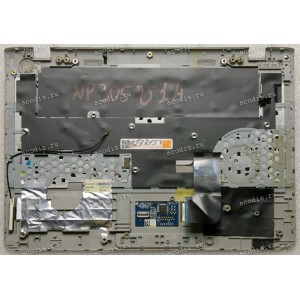 Keyboard Samsung NP305U1A + topcase (p/n: BA75-03302C, BA75-03558C) (Black-Silver/Matte/RUO) чёрная в серебристом топк Keyboard Samsung NP305U1A + topcase (p/n: BA75-03302C, BA75-03558C) (Black-Silver/Matte/RUO) чёрная в серебристом топк