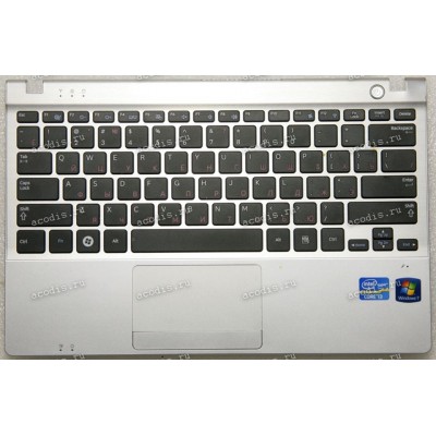 Keyboard Samsung NP350V2 серебристый, клавиатура чёрная русифицированная (BA75-03263C, BA81-14595A, CNBA5903135)+ Topcase