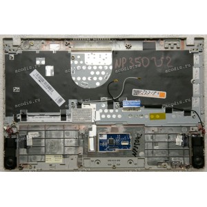 Keyboard Samsung NP350V2 серебристый, клавиатура чёрная русифицированная (BA75-03263C, BA81-14595A, CNBA5903135)+ Topcase
