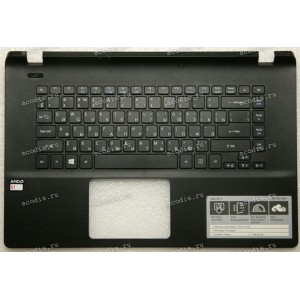 Keyboard Acer ES1-522 чёрная, русифицированная (AP16G000300, FA16G000400, PK1316G1A04, MP-10K23SU6981W)+ Topcase