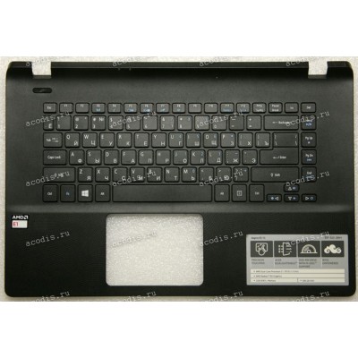Keyboard Acer ES1-522 чёрная, русифицированная (AP16G000300, FA16G000400, PK1316G1A04, MP-10K23SU6981W)+ Topcase