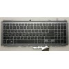 Keyboard Acer Aspire M3-581TG чёрная матовая на сером, русифицированная (MP-11F53SU-528, 0KN0-762RU12121)