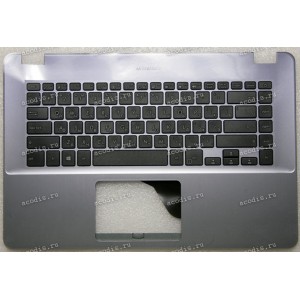 Keyboard Asus X505ZA-1B серо-синяя, русифицированная (90NB0I12-R30RU0, 13NB0F42P03011)+Topcase Keyboard Asus X505ZA-1B серо-синяя, русифицированная (90NB0I12-R30RU0, 13NB0F42P03011)+Topcase
