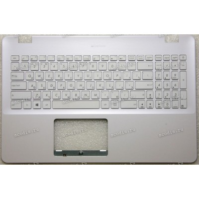 Keyboard Asus X542UA-3G, X542UQ-3G белый матовый,  русифицированный (90NB0F25-R30RU0, 90NB0FD5-R31RU0, 13N1-26A0G01, 13NB0FD5AP0301)+Topcase
