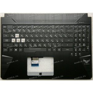 Keyboard Asus FX505DD-1A черная матовая русифицированная  (90NR02C1-R31RU0, 13N1-5JA0801, 13NR00S1AP0211)+Topcase