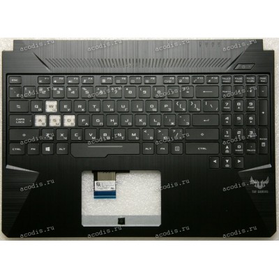 Keyboard Asus FX505DD-1A черная матовая русифицированная  (90NR02C1-R31RU0, 13N1-5JA0801, 13NR00S1AP0211)+Topcase