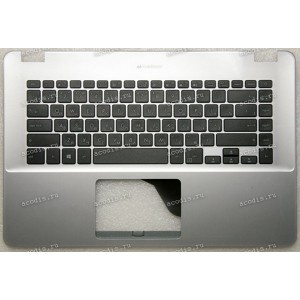 Keyboard Asus X505ZA-3B серебристый русифицированный (90NB0I11-R30RU0, 13NB0G03AP0301)+Topcase