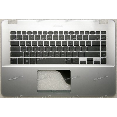 Keyboard Asus X505ZA-3B серебристый русифицированный (90NB0I11-R30RU0, 13NB0G03AP0301)+Topcase