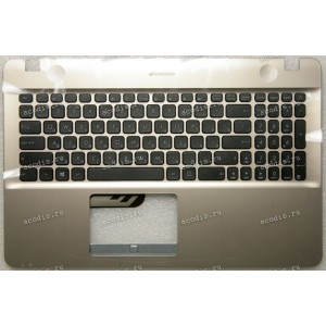 Keyboard Asus X541UV-1A золотистый, русифицированный (90NB0CG1-R31RU0, 39XKFTCJN00, 0KNB0-6723RU00)+Topcase
