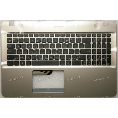 Keyboard Asus X541UV-1A золотистый, русифицированный (90NB0CG1-R31RU0, 39XKFTCJN00, 0KNB0-6723RU00)+Topcase