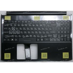 Keyboard Acer Nitro 5 AN515-55-54PU чёрная матовая русифицированная (6B.Q7KN2.068, FH5IM_KB_PLATE, AP336000101-HA25, FA336000101-3, 6BQ7KB2068, 002-18K33LHE01, SOE-NCB1954, LG05P_N90B3L, NKI15131173, PK133361C04, ACM18K3/3SU) + Topcase Original NEW