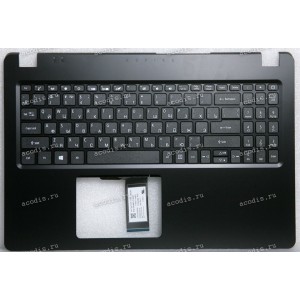 Keyboard Acer Aspire 3 A315-56 чёрный матовый, русифицированный (6B.HS5N2.005, AM2ME000100-SSH3, AP2MB000101SVT20A, 6BHS5N2005, V180566AS, SV05T_A72B, NKI151S0AP, PK132VVV2A04, AEZAU700120, V1805D1)+Topcase NEW original COVER.UPPER.BLACK.W/KB.RUSSIAN
