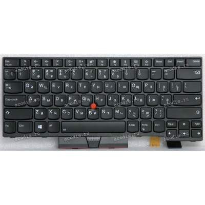 Keyboard Lenovo ThinkPad T470, T480 с подсветкой (SN20P41783, 01HX441, 12T005B, 8SSN20P41783C, WIDBL-84SU, PK131691B06, 102-16C23LHD01C) (Black/Matte/RUO) чёрная матовая русифицированная original
