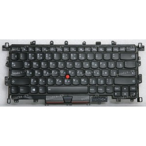 Keyboard Lenovo ThinkPad Yoga X1 1st Gen 2016 c подсветкой (SN20H34933AA, LIM14L83SUJ4421, RVY-84SU, 46M.04PKB.0018, 00JT881, 73F001C, 8SSN20H34933C, SN20H34933) (Black/Matte/RUO) чёрная матовая русифицированная PointStick