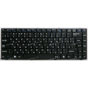 Keyboard Advent ROMA C900, 1000, 1001, 2000, 2001, 3000, 4000, GigaByte E1500 (V021928AK3, 71GI50242-00, 71AI50082-10, 71GI50452-00) чёрная матовая русифицированная