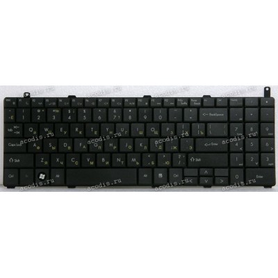 Keyboard DNS 0124002, 0129303, LG R580, R590 чёрная матовая русифицированная (MP-08G63SU-9201H, AETW9700010 )