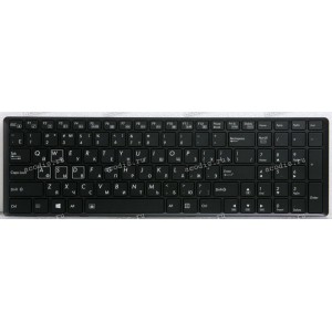 Keyboard Gigabyte P35 чёрная матовая русифицированная (V142645HK1, 2Z703-NEX71-S10S, V142645DS1, 2Z703-RUP35-S10S, V142645HS1, 2Z703-TWX71-S10S)