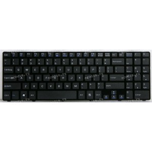 Keyboard MSI CX640, CR640 чёрная матовая нерусифицированная (NK81MT09-00, 0KN0-XV1US08)
