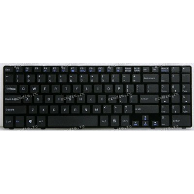 Keyboard MSI CX640, CR640 чёрная матовая нерусифицированная (NK81MT09-00, 0KN0-XV1US08)