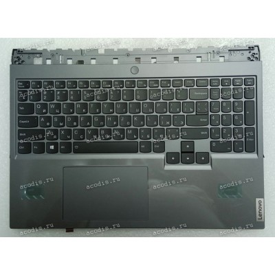 Keyboard Lenovo Legion 5-15IMH05M, 5-15ARH05, 5 Pro-16ACH6H тёмно-серый металл с подсветкой, русифицированная (5CB1C114967, DC330001TJ10, AP1ZV000100, P05CYXRGBG-RU, SN21B43968, V193320GS1-RU, 8SSN21B43968S)