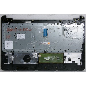 Keyboard HP 15-ay068ur серебристый, русифицированная (AP1O2000321, PK131O22A05, 7J1670)+Topcase