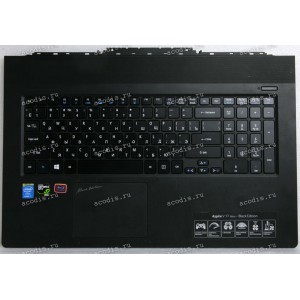 Keyboard Acer Aspire VN7-791G чёрная матовая русифицированная, с подсветкой (JTE46002G0H0005, NSK-R61BW)+Topcase