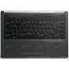 Keyboard HP 240 G8, HP 245 G8 (M23367-251, 6070B1751305, 6037B0155522, L89035-251, HPM16L93SU39302, HPM16L9, 2H1719-052330F, SB550A-73H1) русифицированная чёрная матовая в тёмно-серебристом топкейсе SPS-TOPCOVER W/KB JTB ISK STD TP RUSS