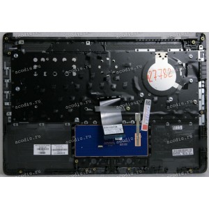 Keyboard HP 240 G8, HP 245 G8 (M23367-251, 6070B1751305, 6037B0155522, L89035-251, HPM16L93SU39302, HPM16L9, 2H1719-052330F, SB550A-73H1) русифицированная чёрная матовая в тёмно-серебристом топкейсе SPS-TOPCOVER W/KB JTB ISK STD TP RUSS