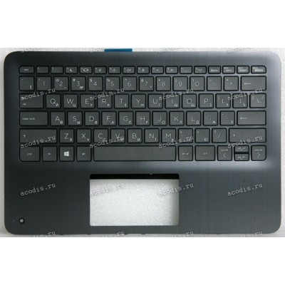 Keyboard HP ProBook x360 11 G3, 11 G4, 11 G5, 11 G6, 11 G3 (L83985-251, 6070B1675801, V148726IS1 RU, L83983-251, 6037B0156522) + Topcase тёмно-серебристый металлик чёрная русифицированная HPI SPS-TOP CVR GREY W/KB W/2ND CAM RUSS