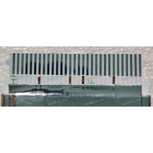 LCD LVDS FFC шлейф мониторный 30 pin прямой, шаг 1.0 mm, длина 395 mm Asus All In One ZN240ICGK, ZN240ICGT, ZN240ICUK, ZN240ICUT,  ZN241ICGK, ZN241ICGT, ZN241ICUK, ZN241ICUT (p/n 14010-00018000) с замком с одной стороны