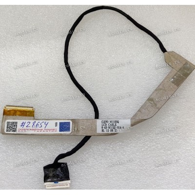 LCD LVDS cable Clevo 0137235, 0143195, 0144434, 0144437, 0144444, 0147455, M1100Q, M1110, M1115, M1115-C, W210CU, W215, W215-C, W270HUQ, DNS 012905, 0130181, M1110Q, M1110QW, W215CU, W210CUQW, GigaByte Q2006, iRU M1110, Philco 10c M1100q, 10c-p123lm, AXIO