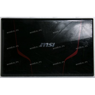 Верхняя крышка MSI GE70 чёрно-красная глянец(757A222P89DA)