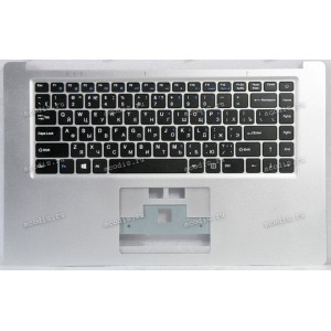 Keyboard Digma EVE 15 C400 ES5041EW + topcase (MB30011008 YXT-NB93-154) SP12691 (Black/Silver/Matte/RUO)