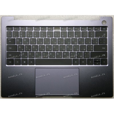 Keyboard Huawei Honor MateBook 14 i5 KLVD-WFH9 серая, русифицированная (02354FUU , SH001104S30040220, 0901090109NA0910, KSL51661TRE, 44H99TCHUMC, 11P0009030, SB972B-12H0HM L, SB9728-12H0HM L, 02353VTR, PMC0AK03YK, 99-218GLM2C-4048NFL-TR8-T(DF))+Topcase