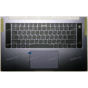 Keyboard Huawei Honor MateBook D 16 HVY-WAP9 тёмно-серая, русифицированная (02354FFC , 2H-BCQAEH80111, K$L99092273, HQ20721284000, 11P008853A, PCBA-P-GT7963, 02353VTR, PMC110677M)+Topcase