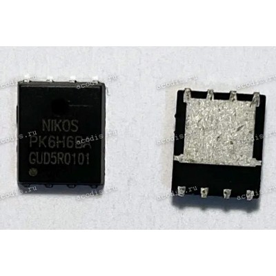 Транзистор NIKOS, NIKO-SEM, Unikc PK6H6BA PDFN5*6 HUABEI HQ11230370000 N-MOSFET 30V 46A (Asus p/n: 07005-02531400) NEW original