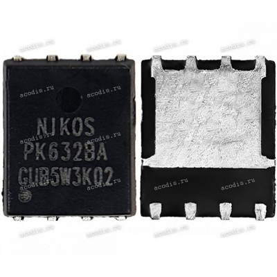 Транзистор NIKOS, NIKO-SEM, Unikc PK632BA, PK632BAAS PDFN5*6P HUABEI HQ11230373000 N-MOSFET 30V 78A (Asus p/n: 07005-02531600, 07005-A0520100) NEW original