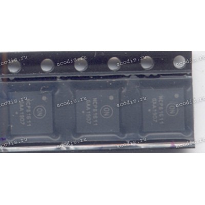 Микросхема ON Semiconductor NCP81611, NCP81611MNTXG 40-QFN (5x5) Multi-Phase Buck Controller with PWM_VID and I2C