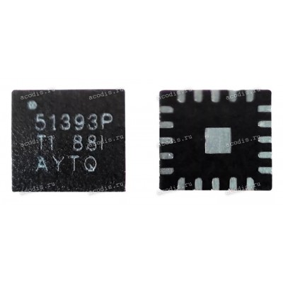 Микросхема Texas Instruments TPS51393, TPS51393P, TPS51393PRJER, TPS51393RJER  