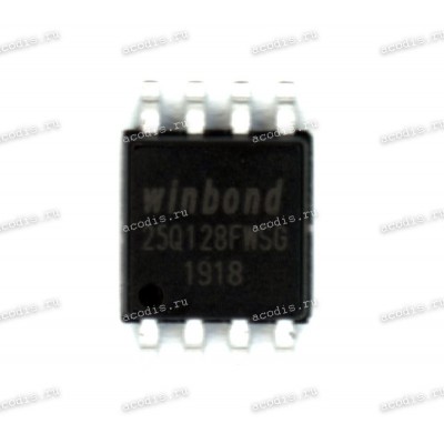 Микросхема Winbond W25Q128FWSG, W25Q128FWSIG, W25Q128FWSQ, W25Q128FWSIQ SOP-8, SOIC-8 1.8V (Asus p/n: 05006-00092200) NEW original 128M-BIT SERIAL FLASH MEM ORY WITH DUAL/QUAD SPI & QPI 1.65-1.95V
