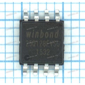 Микросхема Winbond W25Q128FVSG, W25Q128FVSIG, W25Q128FVSQ, W25Q128FVSIQ SOP-8, SOIC--8 3V (Asus p/n: 05006-00090100) NEW original 128M-BIT SERIAL FLASH MEMORY WITH DUAL/QUAD SPI & QPI