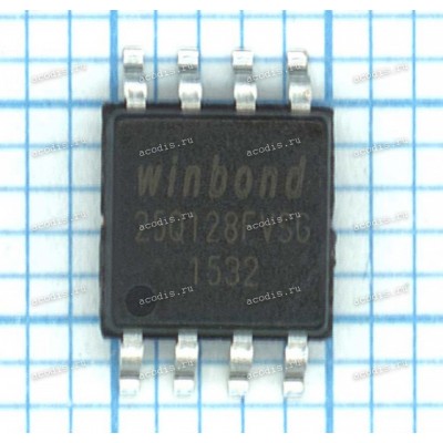 Микросхема Winbond W25Q128FVSG, W25Q128FVSIG, W25Q128FVSQ, W25Q128FVSIQ SOP-8, SOIC--8 3V (Asus p/n: 05006-00090100) NEW original 128M-BIT SERIAL FLASH MEMORY WITH DUAL/QUAD SPI & QPI