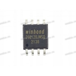 Микросхема Winbond W25Q128JWSQ, W25Q128JWSIQ SOP-8, SOIC-8 1,8V NOR Memory IC 128Mb (16M x 8) (Asus p/n: 05006-00170100) HUABEI HQ11121952000 SPI - Quad I/O 133MHz 128M-BIT SERIAL FLASH MEMORY WITH DUAL/QUAD SPI NEW original