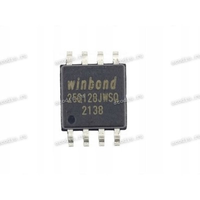 Микросхема Winbond W25Q128JWSQ, W25Q128JWSIQ SOP-8, SOIC-8 1,8V NOR Memory IC 128Mb (16M x 8) (Asus p/n: 05006-00170100) HUABEI HQ11121952000 SPI - Quad I/O 133MHz 128M-BIT SERIAL FLASH MEMORY WITH DUAL/QUAD SPI NEW original