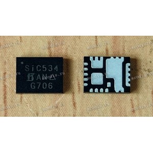 Микросхема Vishay Siliconix SiC534, SiC534CD, SIC534CD-T1-GE3 MLP4535-22L PEGA 0652-00FT000 (Asus p/n: 06127-00190000)