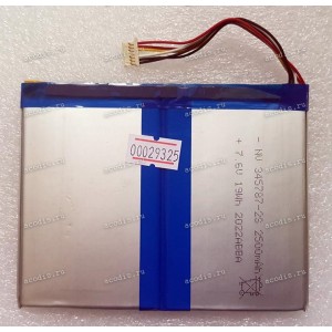 АКБ Digma EVE 10 C302 ES1051EW Аккумулятор (SP13162, NU 345787-2S_7.6V/2500mAh х2) ES1040EW, new