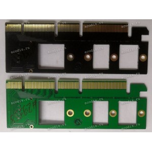 Переходник NGFF M.2 "M key" NVME, AHCI SSD (M.2 2230, 2242, 2260, 2280) в PCI-E PCI Express 3.0 16x 8x 4x NFHK N-M201 v2.0